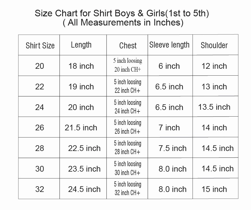 Boys Shirt 1st to 5th Class- Akshara School – YogisKids