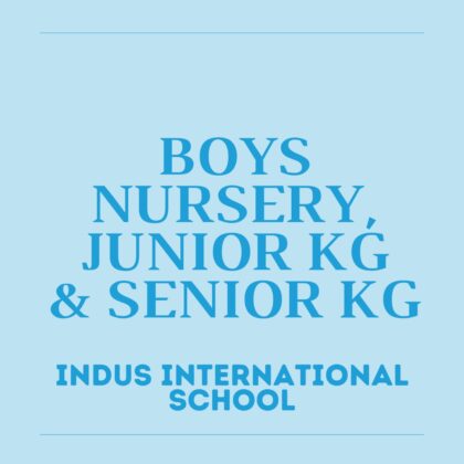 Boys -Nursery, Junior & Senior KG