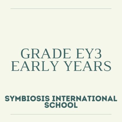 EY 3 (Early Years) Grade EY3