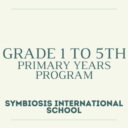 PYP Grade 1st to 5th Primary Years Program